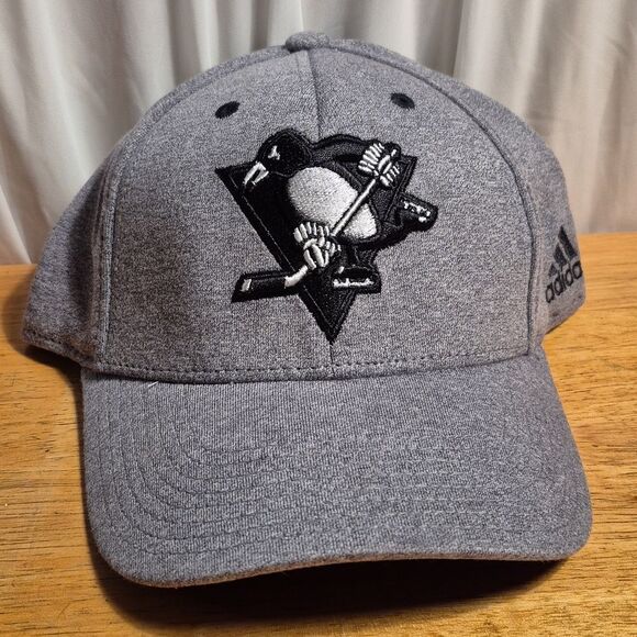 Adidas Pittsburgh Penguins L/XL Stretchfit Hat - New - Picture 1 of 8